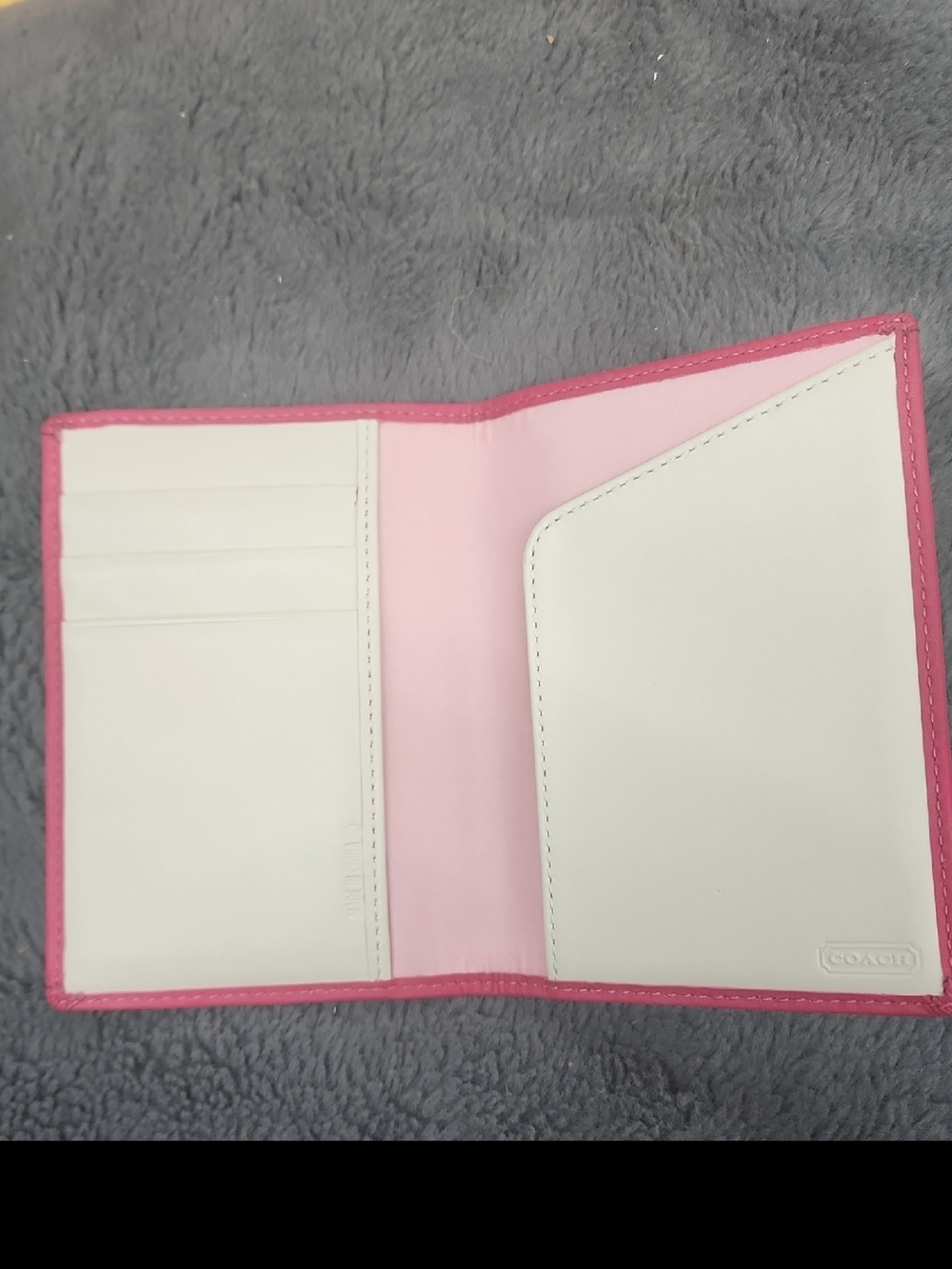 Coach Signature Stripe Compact Wallet - Picture 2 of 3